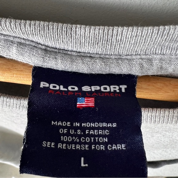 Vintage Ralph Lauren Polo Sport Shark T-shirt Men’s Size Large - Picture 5 of 5